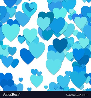 Seamless heart pattern background - design vector image