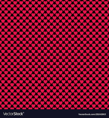 Seamless heart pattern background - love concept vector image