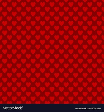 Seamless heart pattern background - love concept vector image