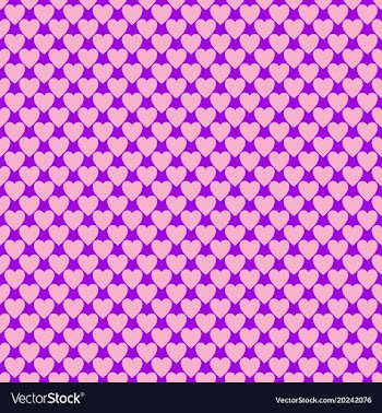 Seamless heart pattern background - love concept vector image