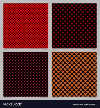 Seamless heart pattern backgrounds- love concept vector image