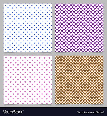 Seamless heart pattern backgrounds- love concept vector image