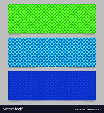Seamless heart pattern banner background design vector image