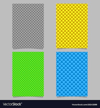 Seamless heart pattern brochure cover template vector image