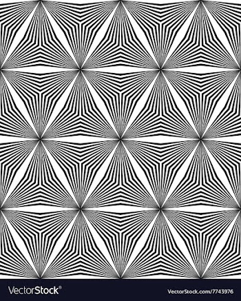 Seamless hexagonal triangle line pattern vector image