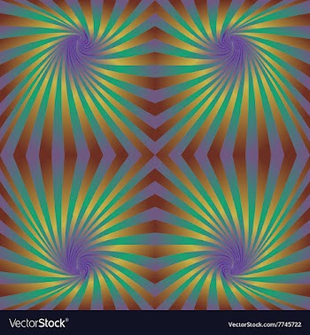 Seamless hypnotic swirl pattern background vector image