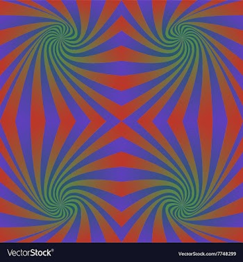 Seamless hypnotic swirl pattern background vector image