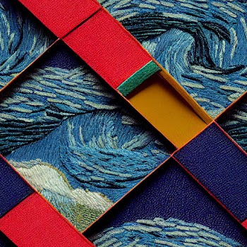 Seamless image tile, Van gogh starry night style