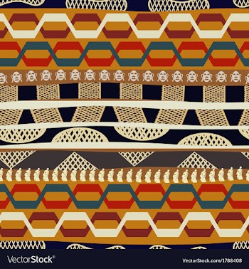Seamless in Indian and Tribal style with masks vector image