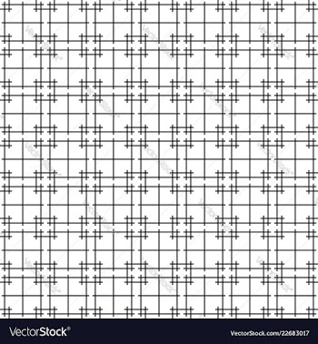Seamless japanese pattern shoji kumiko in black vector image