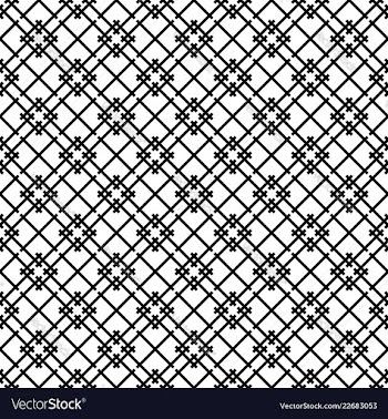 Seamless japanese pattern shoji kumiko in black vector image