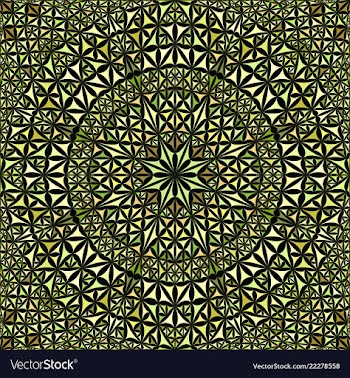 Seamless kaleidoscope pattern background design vector image