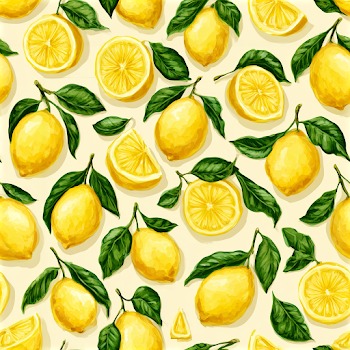 Seamless Lemon Pattern