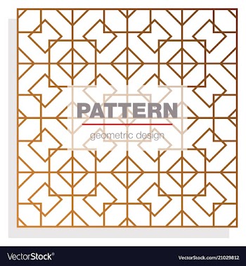 Seamless linear pattern with thin poly lines and vector image