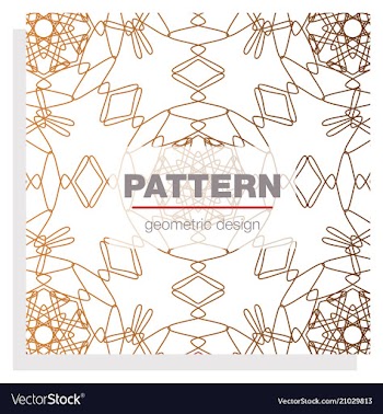 Seamless linear pattern with thin poly lines and vector image