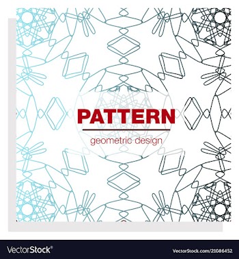 Seamless linear pattern with thin poly lines and vector image
