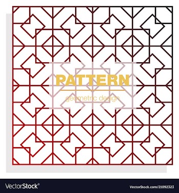 Seamless linear pattern with thin poly lines and vector image