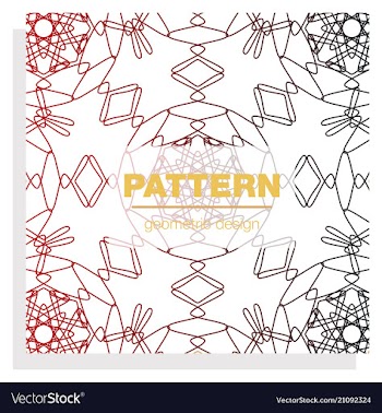 Seamless linear pattern with thin poly lines and vector image
