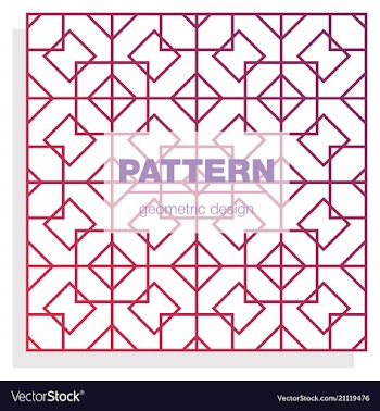Seamless linear pattern with thin poly lines and vector image