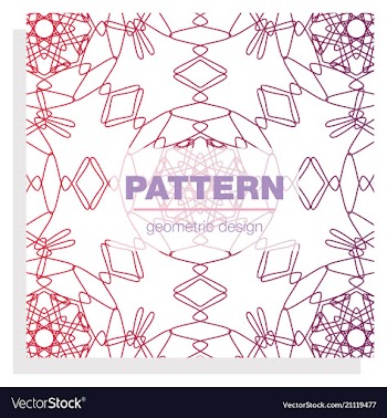 Seamless linear pattern with thin poly lines and vector image