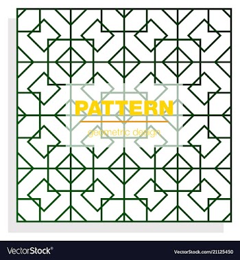 Seamless linear pattern with thin poly lines and vector image