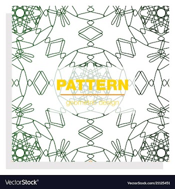 Seamless linear pattern with thin poly lines and vector image