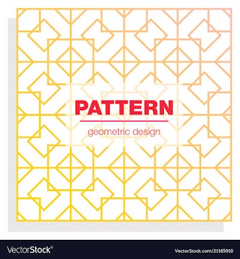 Seamless linear pattern with thin poly lines and vector image