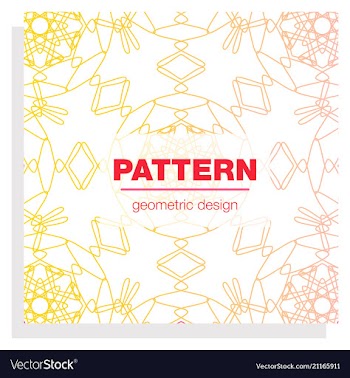 Seamless linear pattern with thin poly lines and vector image