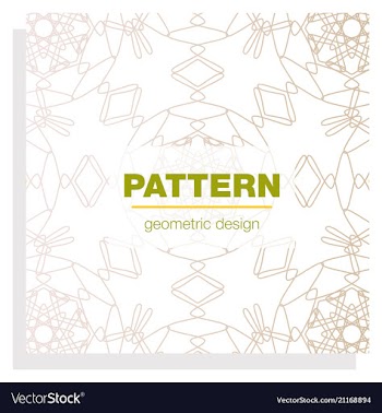 Seamless linear pattern with thin poly lines and vector image