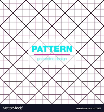 Seamless linear pattern with thin poly lines and vector image