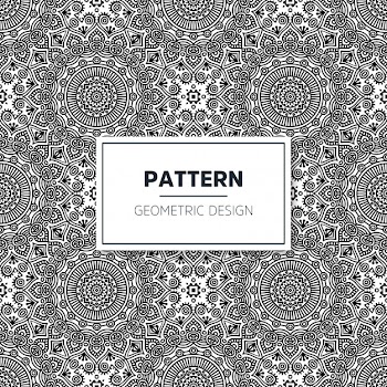 Seamless mandala pattern Free Vector