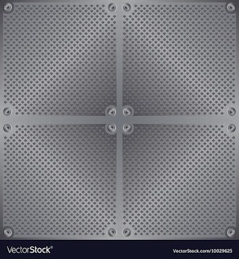 Seamless metal background vector image