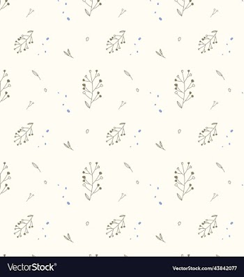 seamless minimal floral pattern