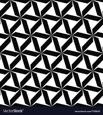 Seamless monochromatic geometric pattern vector image