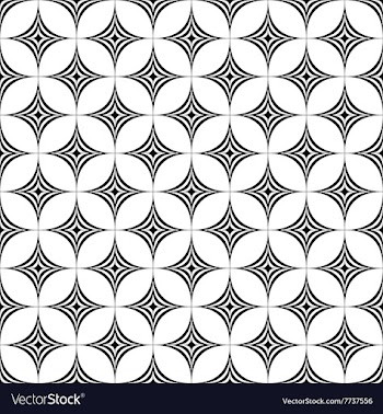Seamless monochromatic star pattern vector image