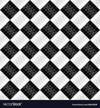 Seamless monochrome abstract circle pattern vector image