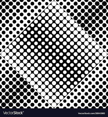 Seamless monochrome abstract dot pattern vector image