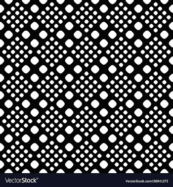 Seamless monochrome abstract rounded square vector image