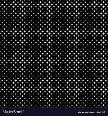 Seamless monochrome abstract star pattern vector image
