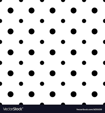 Seamless monochrome circle pattern vector image