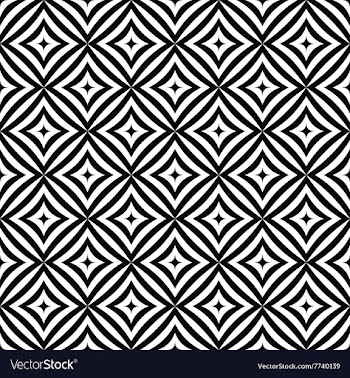 Seamless monochrome curved rectangle pattern vector image