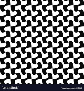Seamless monochrome curved shape pattern design vector image
