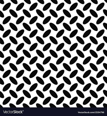 Seamless monochrome diagonal ellipse pattern vector image