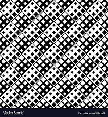 Seamless monochrome diagonal square pattern vector image