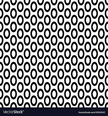 Seamless monochrome ellipse pattern background vector image