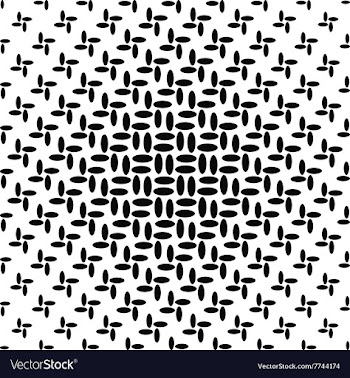 Seamless monochrome ellipse pattern background vector image