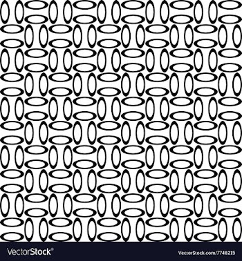 Seamless monochrome ellipse pattern vector image