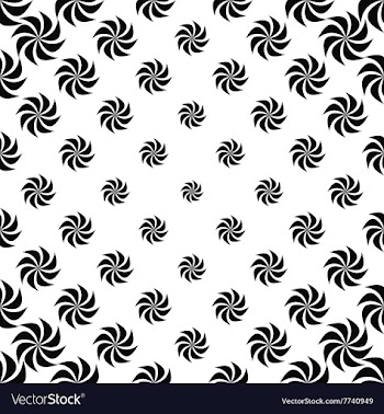 Seamless monochrome floral pattern vector image