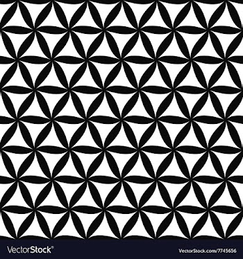 Seamless monochrome floral pattern vector image