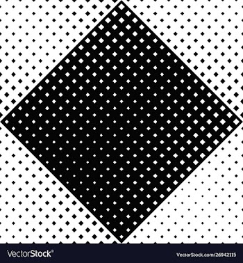 Seamless monochrome geometrical abstract square vector image